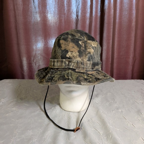 Cabelas Bucket Hunting Hat Men's Size XL Mossy Oak Camo Insulated Outdoor Hunter - Picture 2 of 8